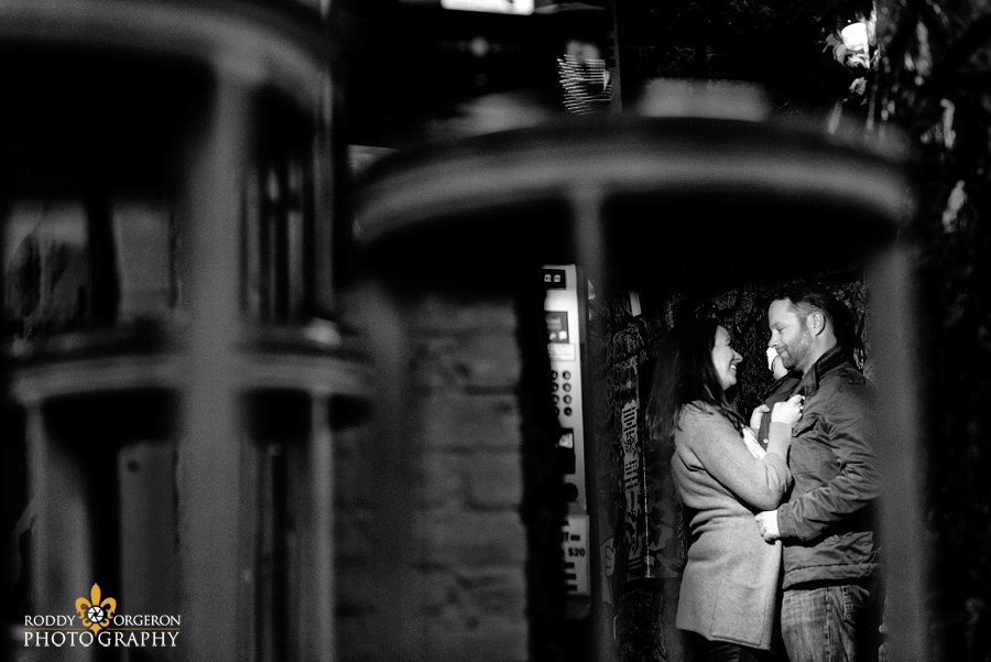 New Orleans Engagement Session in a bar on Bourbon street
