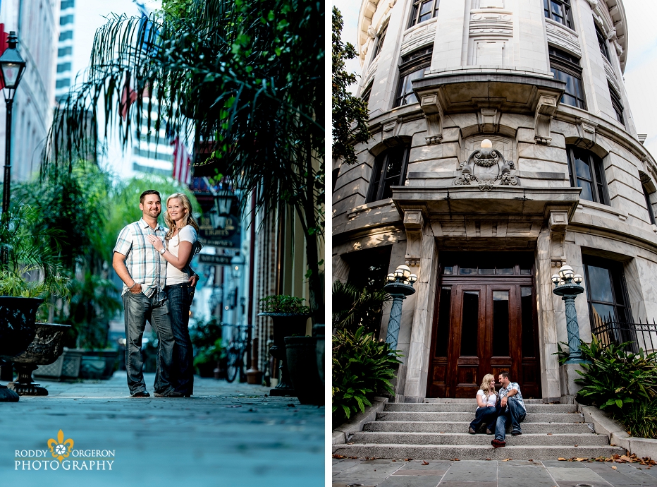 Engagement Session by court house in New Orleans
