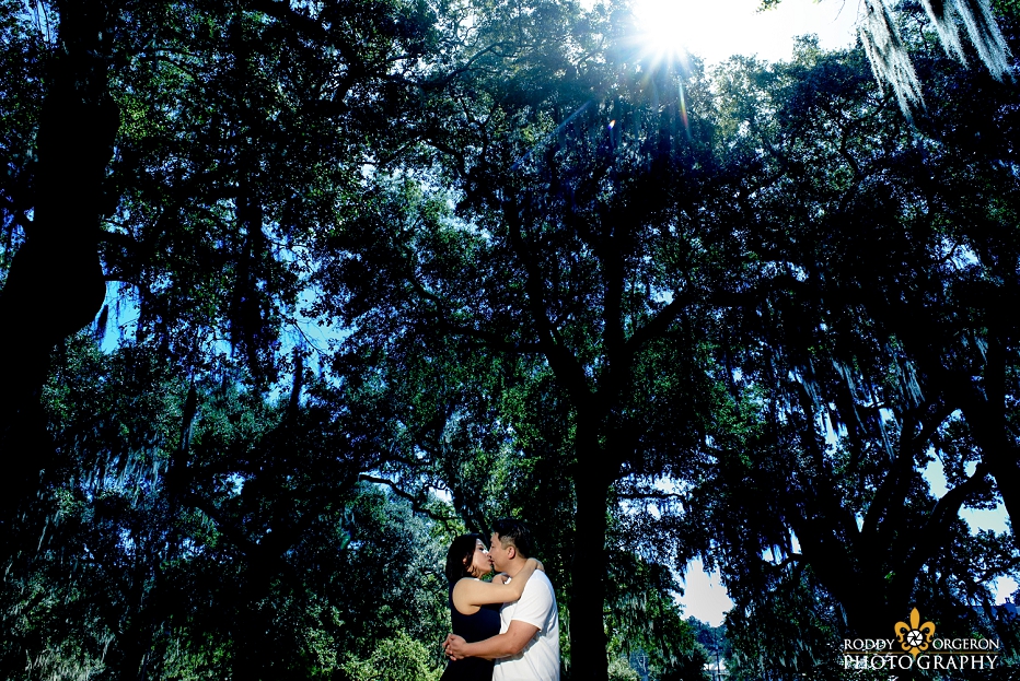 Engagement session in New Orleans City Park