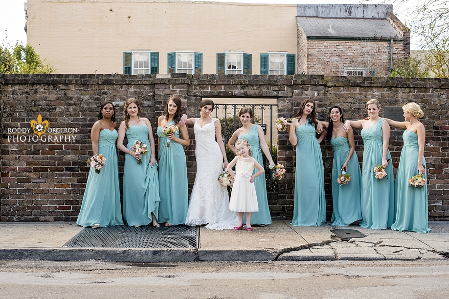 bridesmaids in the French Quarter