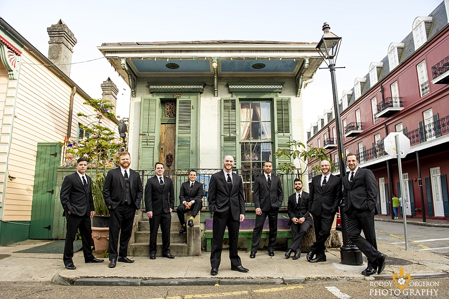 groomsmen in New Orleans