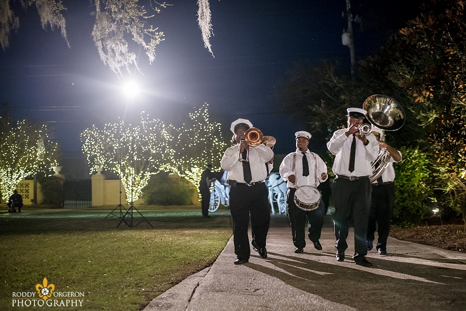 New Orleans brass band at Southern Oaks