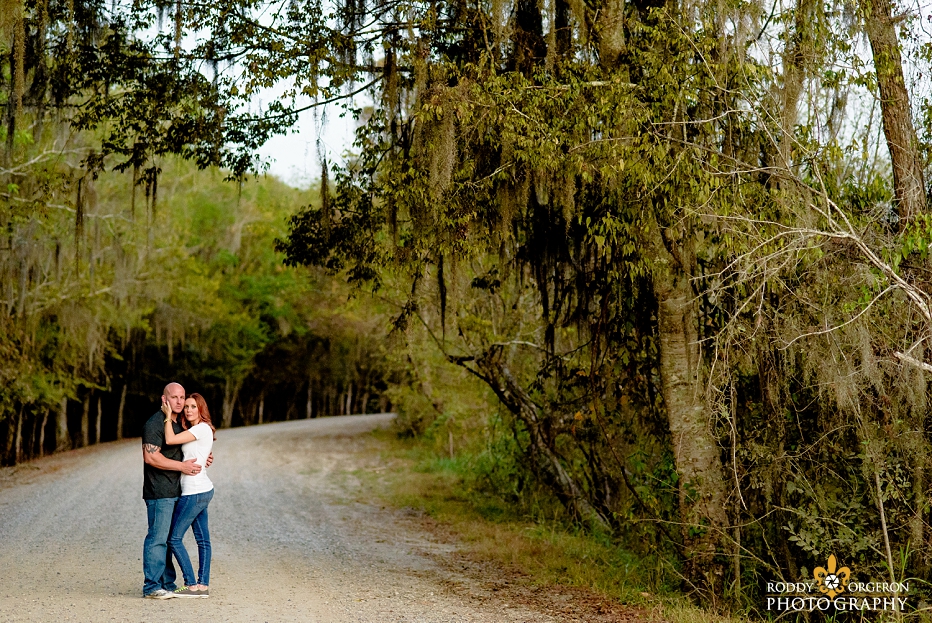 lafayette engagement session by the swamp land