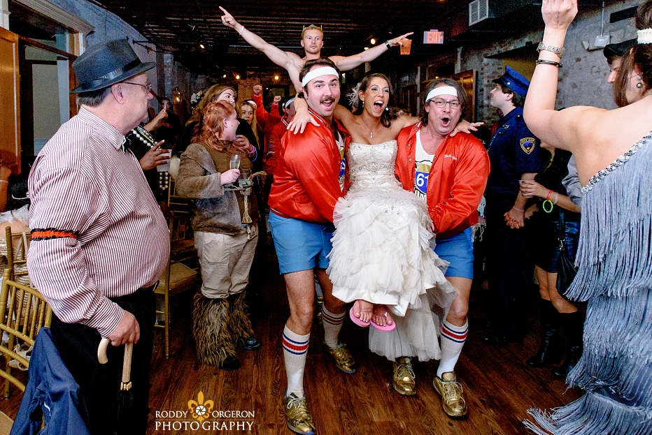 610 Stompers with bride at groom at wedding