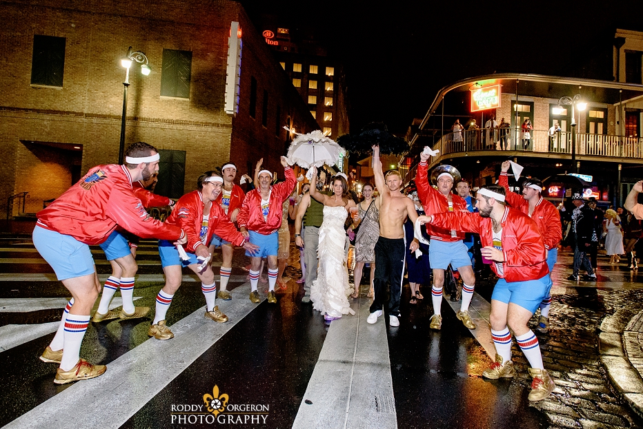 610 Stompers with Bride and Groom second line