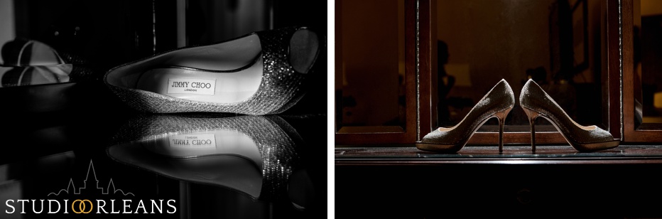 Jimmy Choo shoes at The Roosevelt Hotel in New Orleans