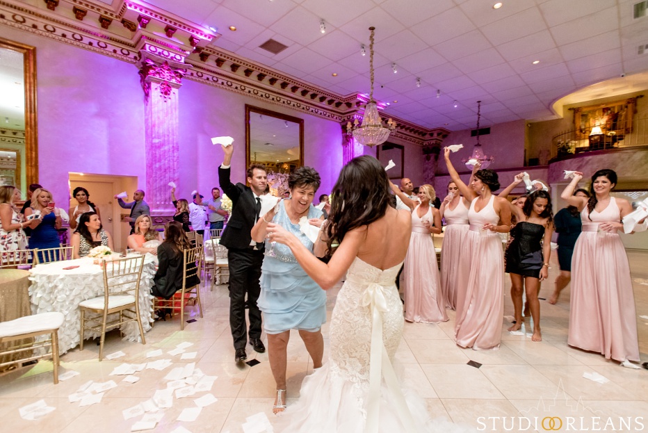 The bride and her mother dancing at The Balcony Ballroom