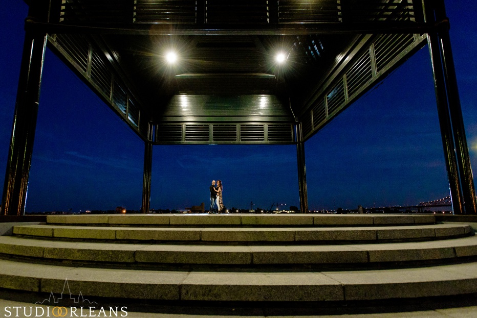 Engagement Session in the French Quarter of New Orleans by the Mississippi River