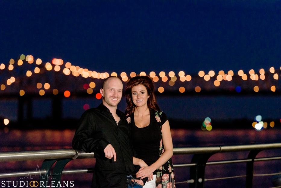 Engagement Session in the French Quarter of New Orleans by the Mississippi River