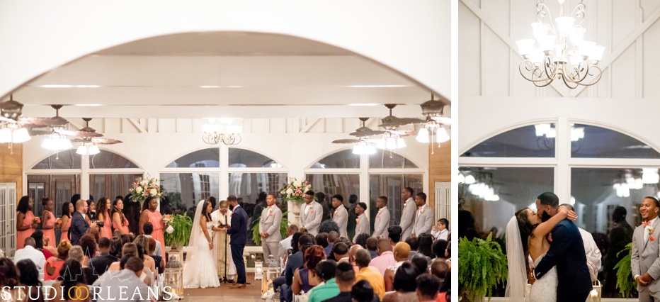 Wedding ceremony at Cedar Grove Plantation. Photo by Studio Orleans New Orleans Photographers