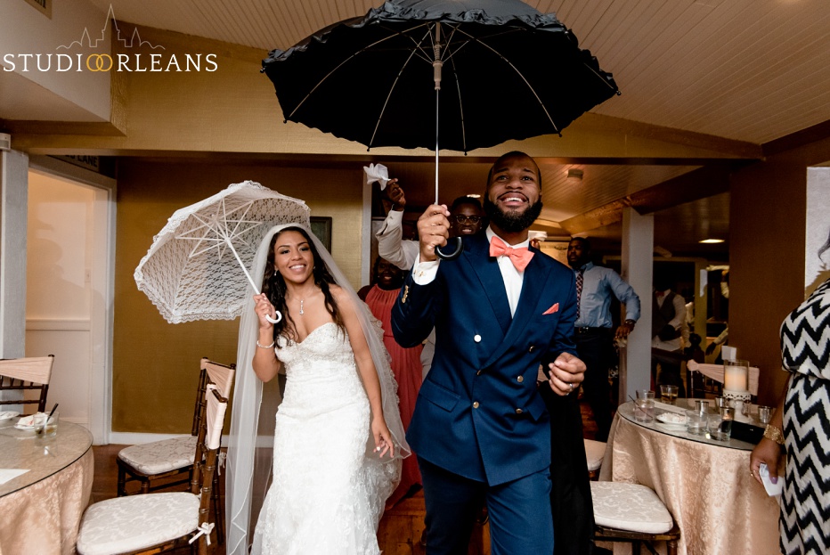 The bride & groom Second Line at Cedar Grove Plantation. Photo by Studio Orleans New Orleans Photographers
