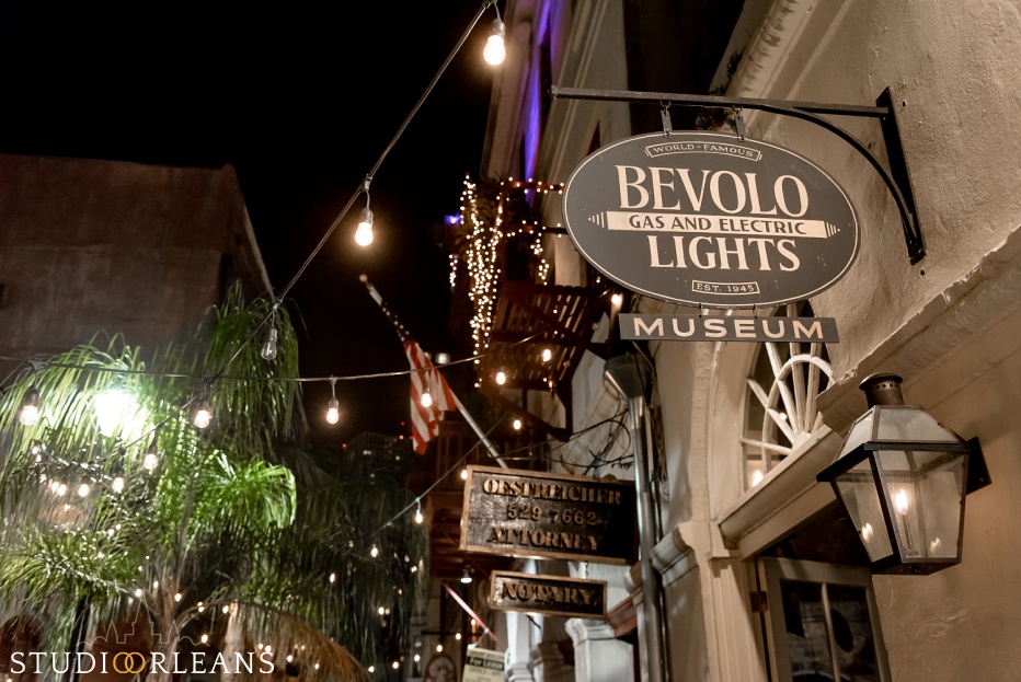 Bevolo lights in the French Quarter of New Orleans