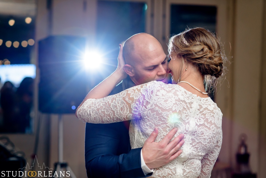 First dance with bride and groom at Belovo in New Orleans