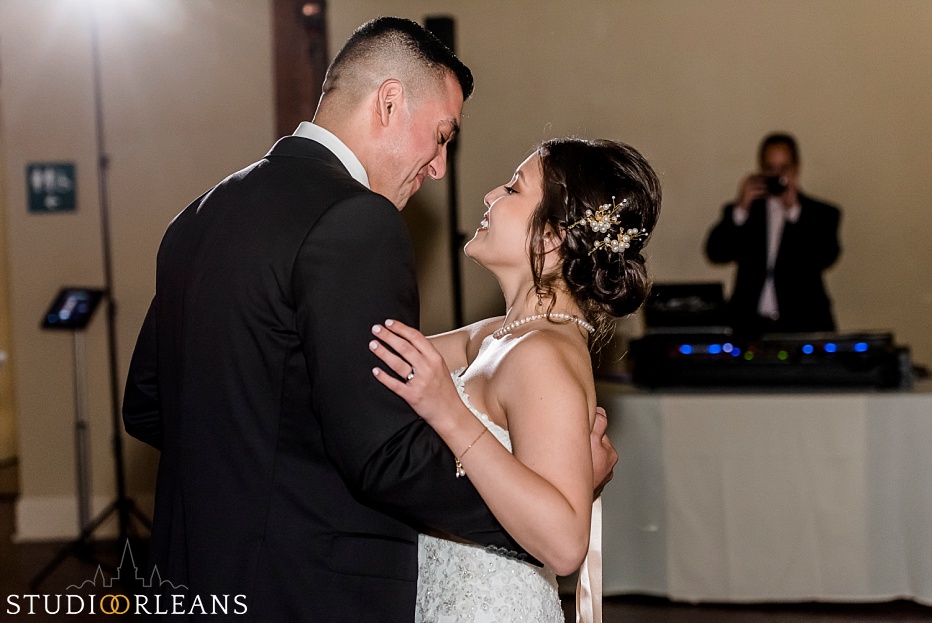 First dance at the Chicory wedding venue in New Orleans