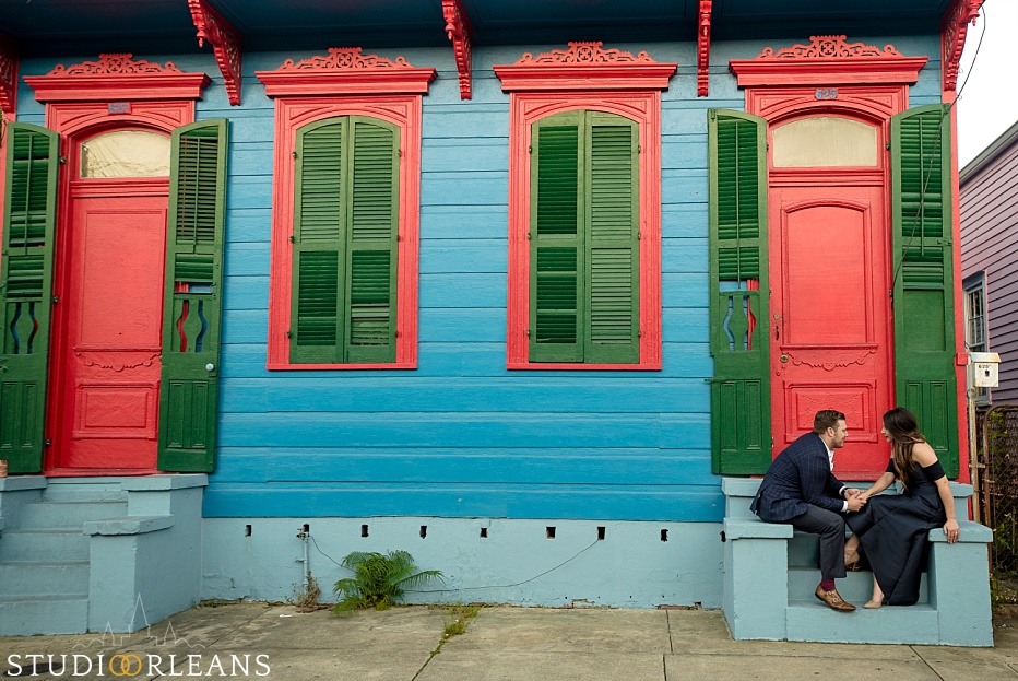 This is Sarah and Josh in the Marigny for there Engagement session