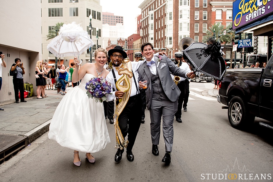 House of Blues wedding - second line in New Orleans - Same sex wedding in New Orleans