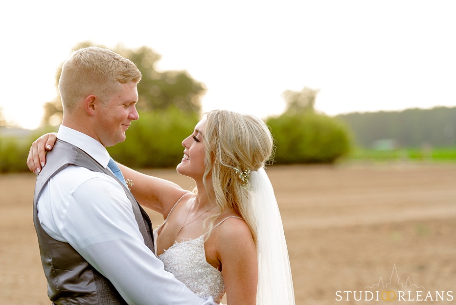 Bride and groom portraits at the Berry Barn